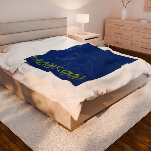 Cozy Blue Husslaah Velveteen Plush Blanket - Image 3