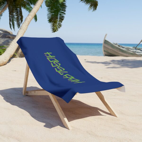 Husslaah Blue Beach Towel - Image 2