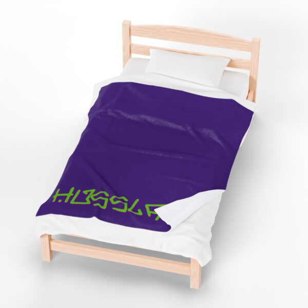 Cozy Purple Husslaah Velveteen Plush Blanket - Image 4