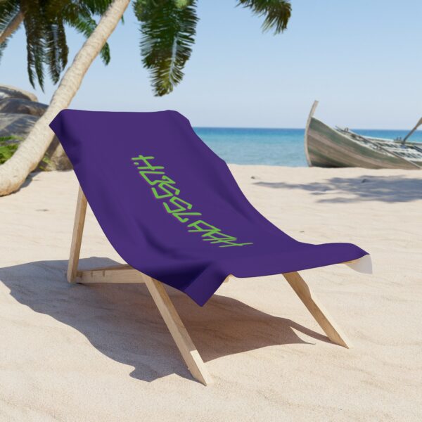 Husslaah Purple Beach Towel - Image 2