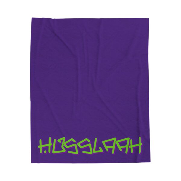Cozy Purple Husslaah Velveteen Plush Blanket