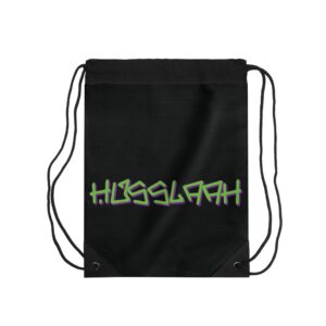 Black Husslaah Drawstring Bag