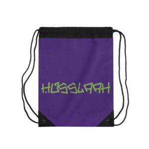 Purple Husslaah Drawstring Bag